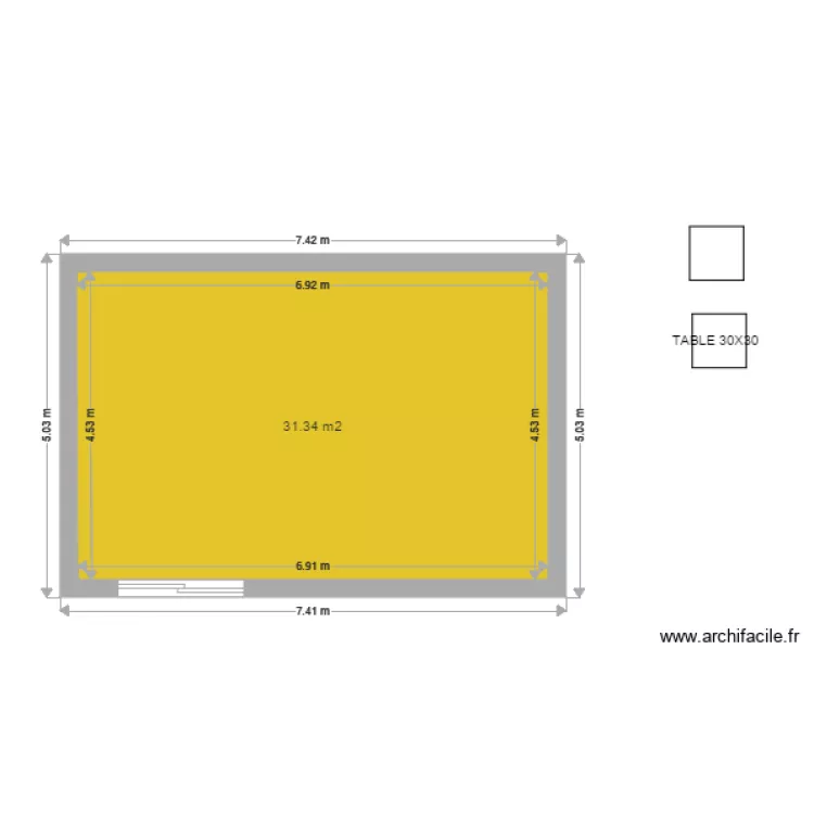 PLAN TERRASSE 2015. Plan de 