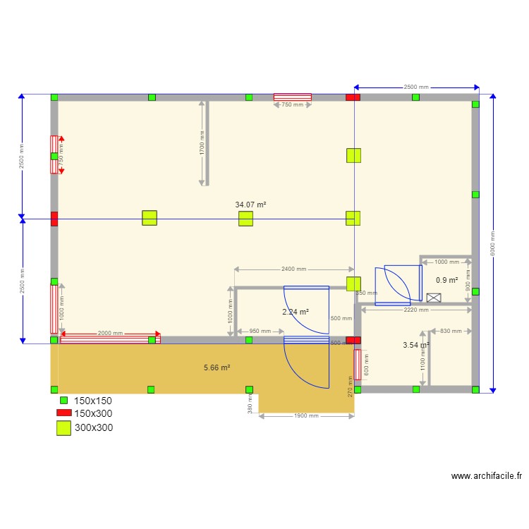 45 5 Luhovicy svai. Plan de 0 pièce et 0 m2