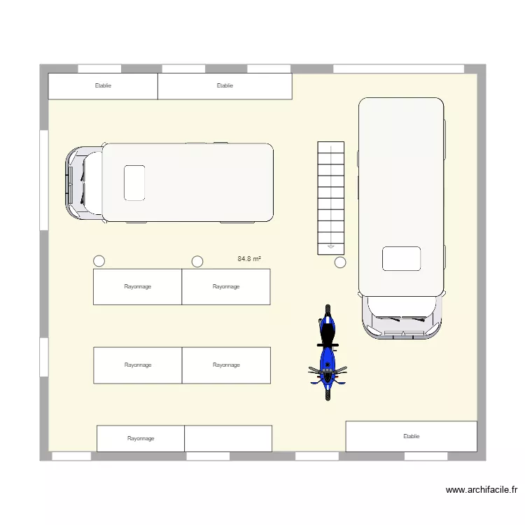 hangar. Plan de 
