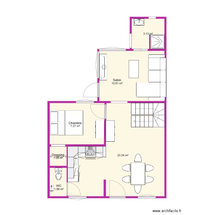 criel batiment rdc vide. Plan de 0 pièce et 0 m2