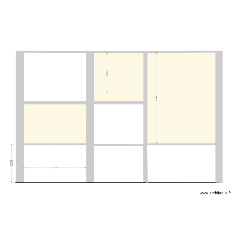 coupe bb. Plan de 0 pièce et 0 m2