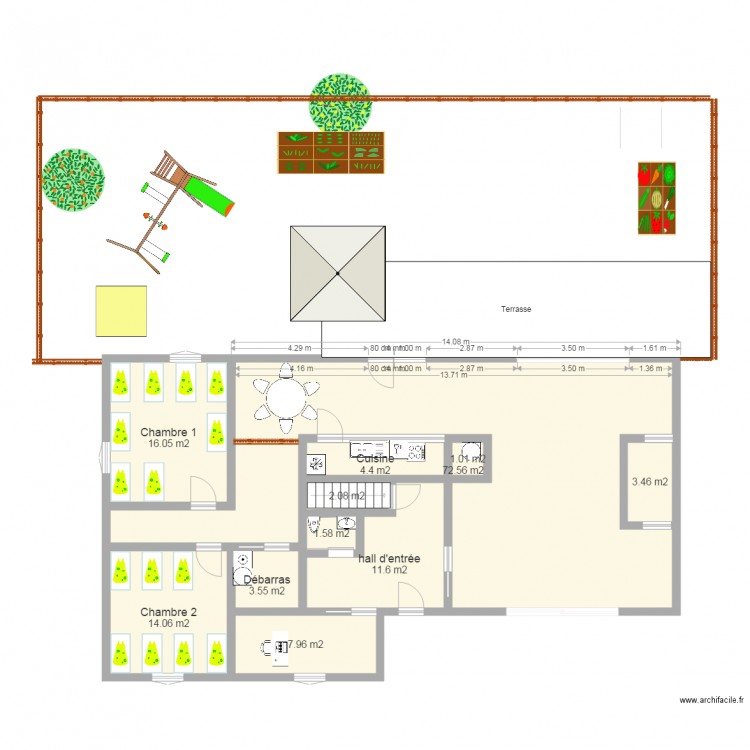 Plan crèche. Plan de 0 pièce et 0 m2