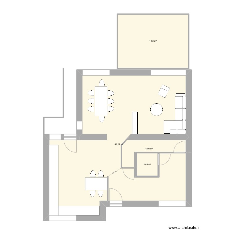 MAISON CHATEAUVERT AT. Plan de 4 pièces et 96 m2