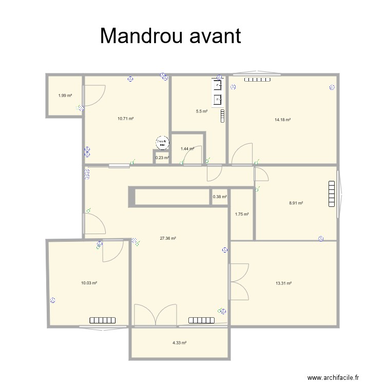 Castelneau Mandrou avant. Plan de 0 pièce et 0 m2