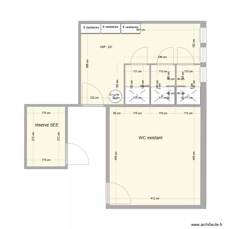Douche sous sol 2. Plan de 
