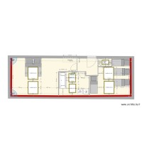 plan amenagement Grenier 2 chambres WC salle de bains