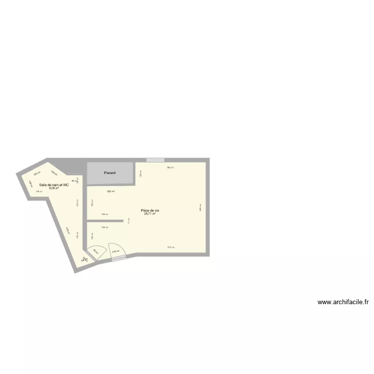 SCI GUENIN STUDIO SAURUPT. Plan de 