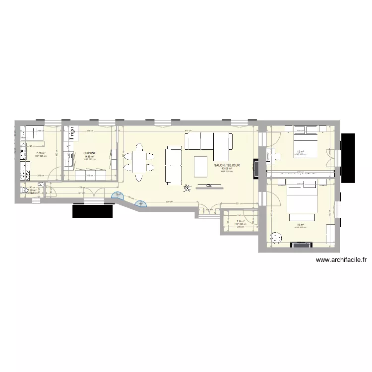 Apt Ajaccio 3 étage. Plan de Apt Ajaccio 3 étage. Plan de