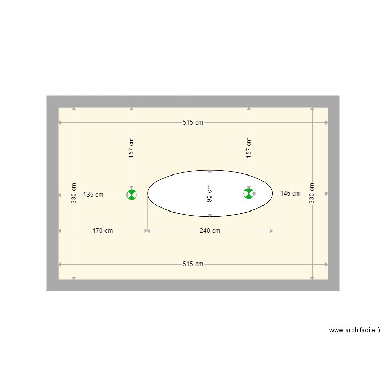 SAM Lefebure. Plan de 1 pièce et 17 m2