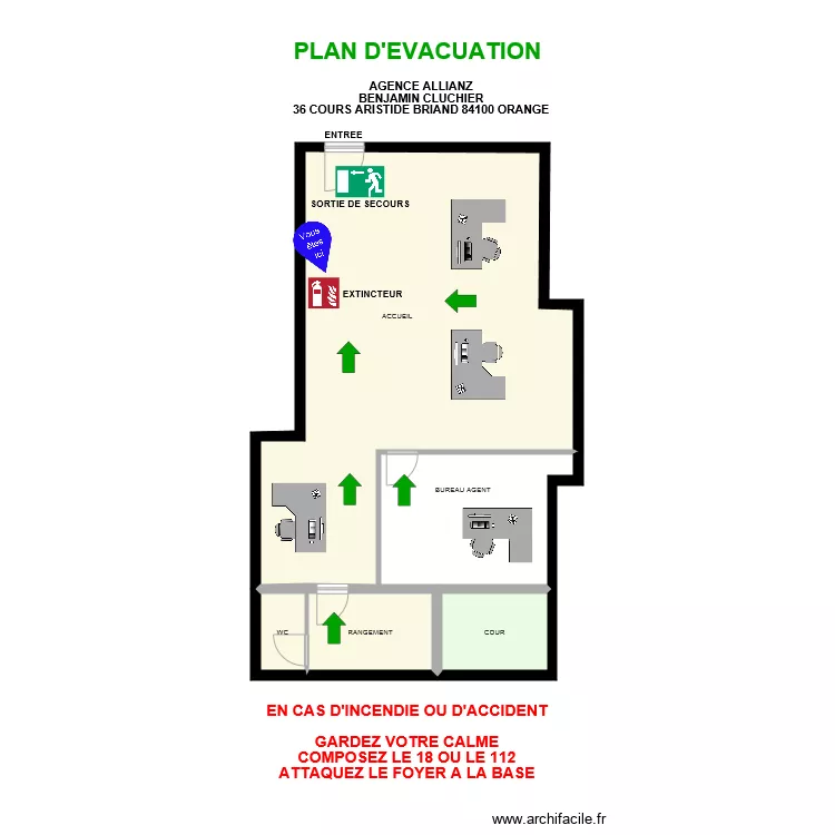 AGENCE. Plan de AGENCE. Plan de