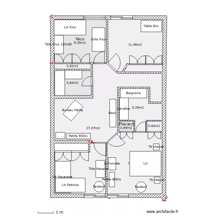 MiguelUtrillo 106 Sitges New1er &eacute;tage. Plan de 