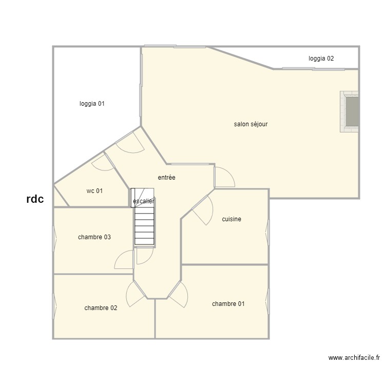 LAMBERT 1378 rdc am. Plan de 11 pièces et 110 m2