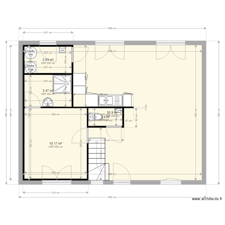 Egouy RDC. Plan de 0 pièce et 0 m2