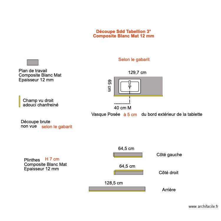 Tablette SdB Tabellion 3e. Plan de 0 pièce et 0 m2