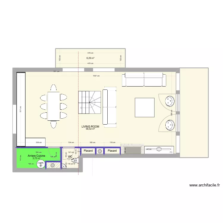 Les Menuires Sur elevation V2. Plan de 