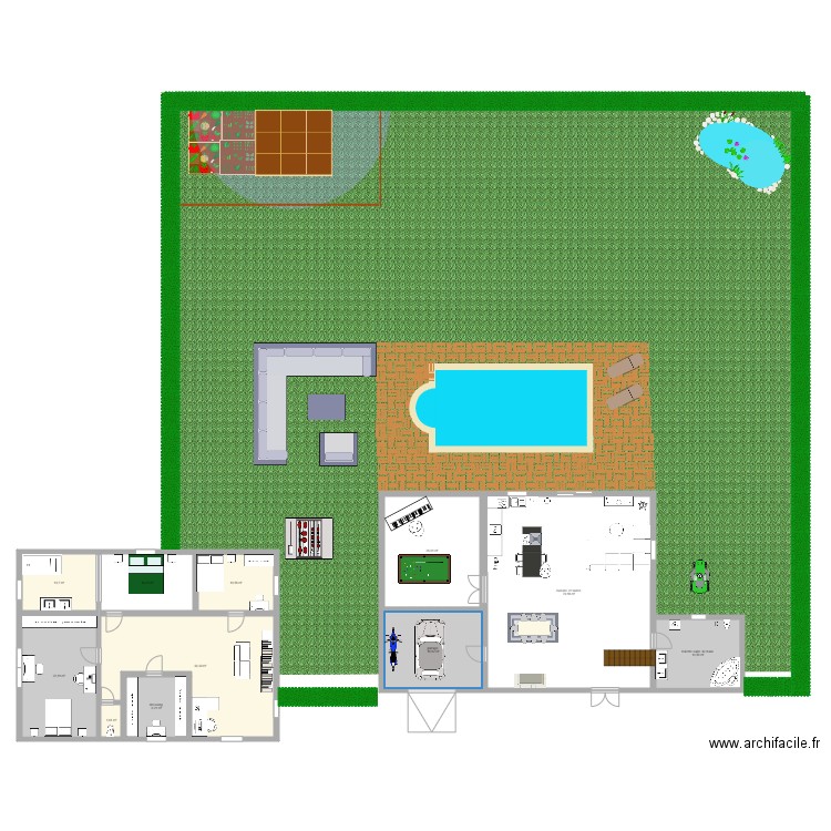 future maison. Plan de 11 pièces et 248 m2