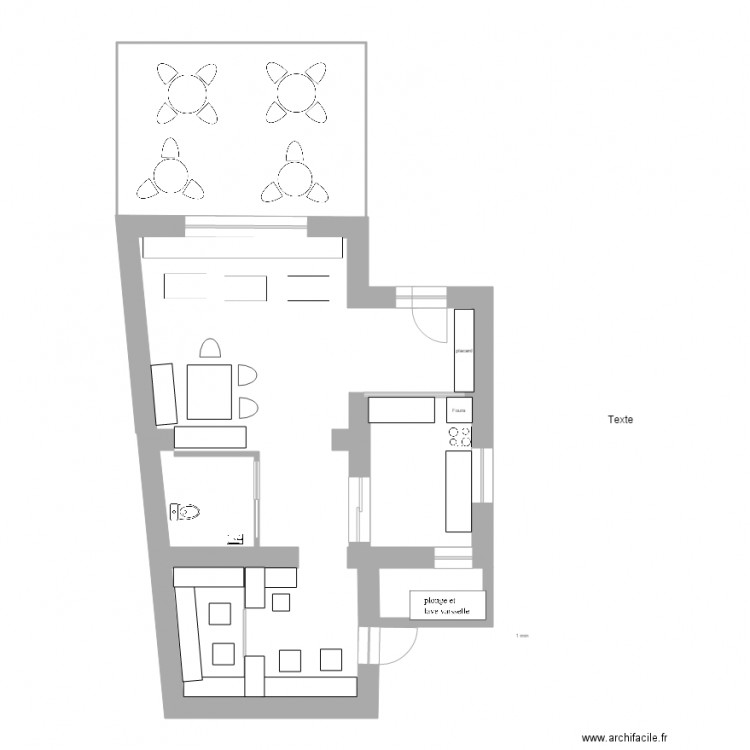 thés tartes et tartines. Plan de 0 pièce et 0 m2