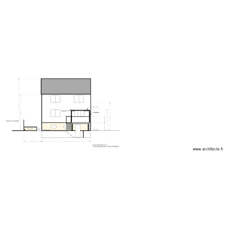 Façade pinillos  Plaque de toiture plat polycarbonate. Plan de 0 pièce et 0 m2