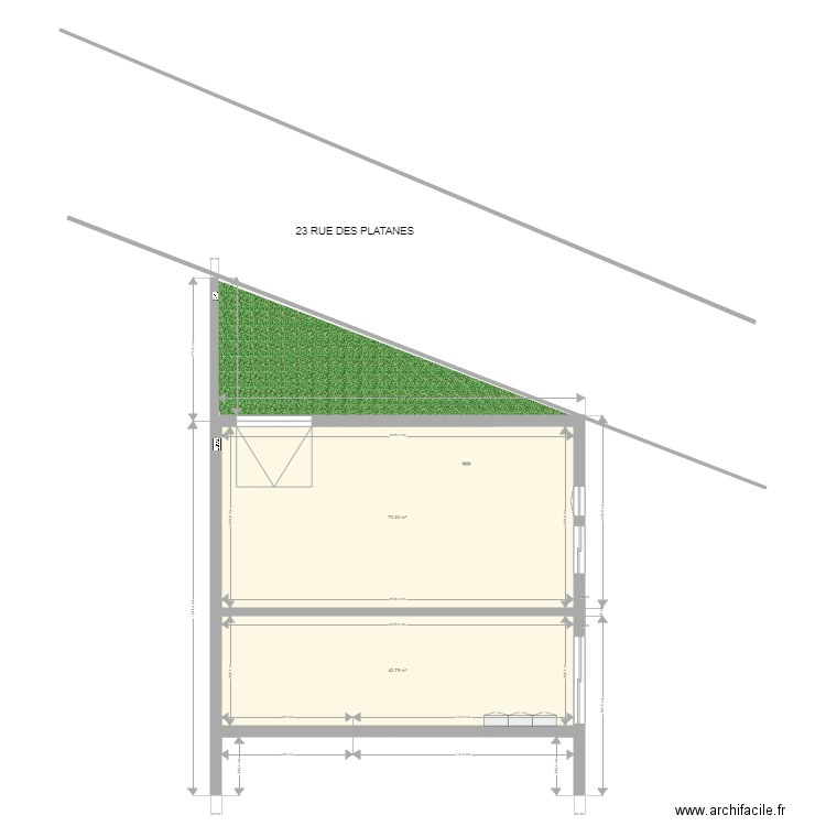 rch 25 bis  plan modifier. Plan de 0 pièce et 0 m2