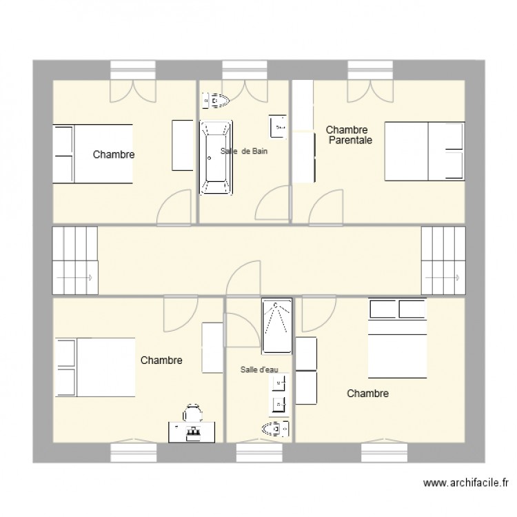 PONCET 1ier Etage. Plan de 0 pièce et 0 m2