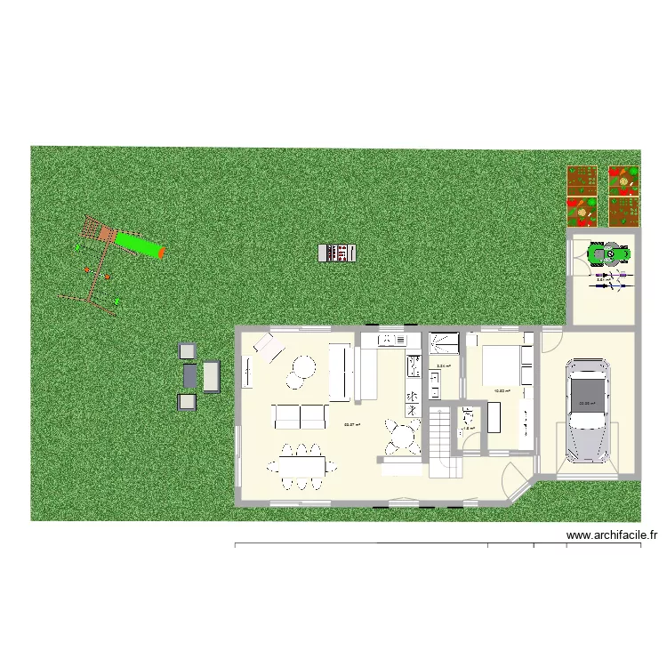 Maison 9. Plan de 