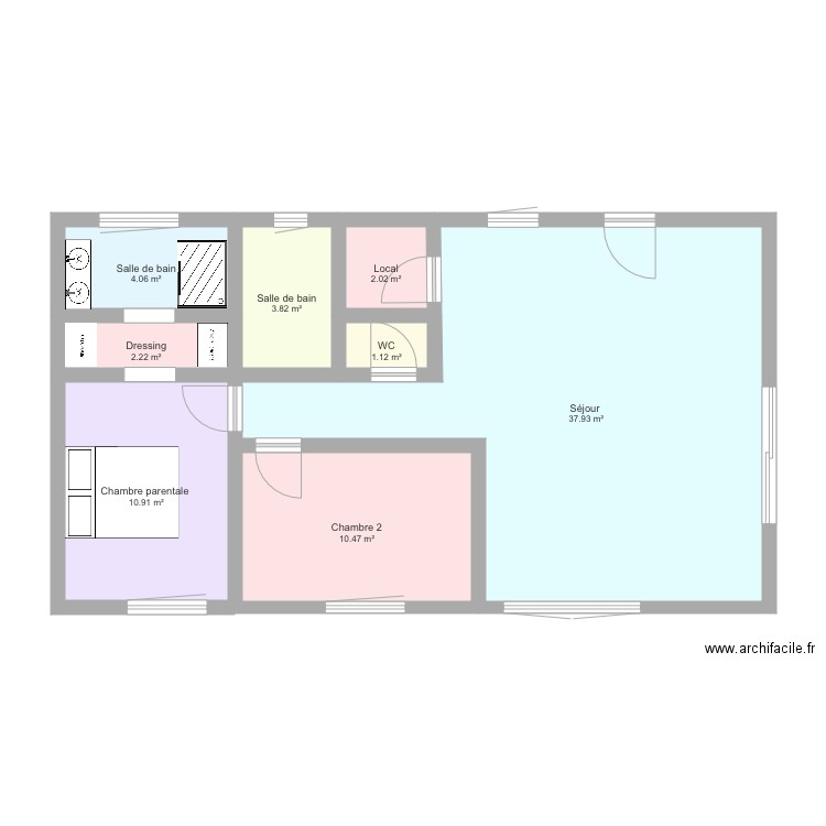 Maison Plourivo modèle 1. Plan de 0 pièce et 0 m2