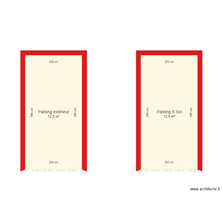 BI 4143 Parkings cotés. Plan de 0 pièce et 0 m2