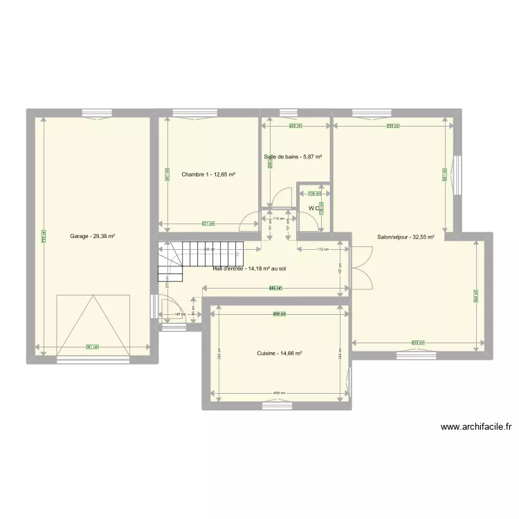 RDJ 138, impasse des Acacias à Poisy. Plan de RDJ 138, impasse des Acacias à Poisy. Plan de