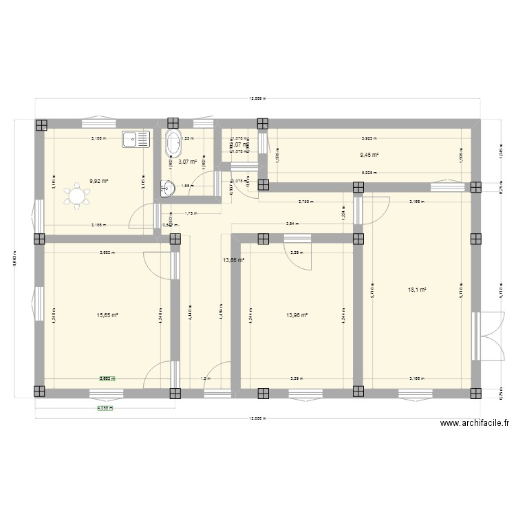 walide. Plan de 0 pièce et 0 m2