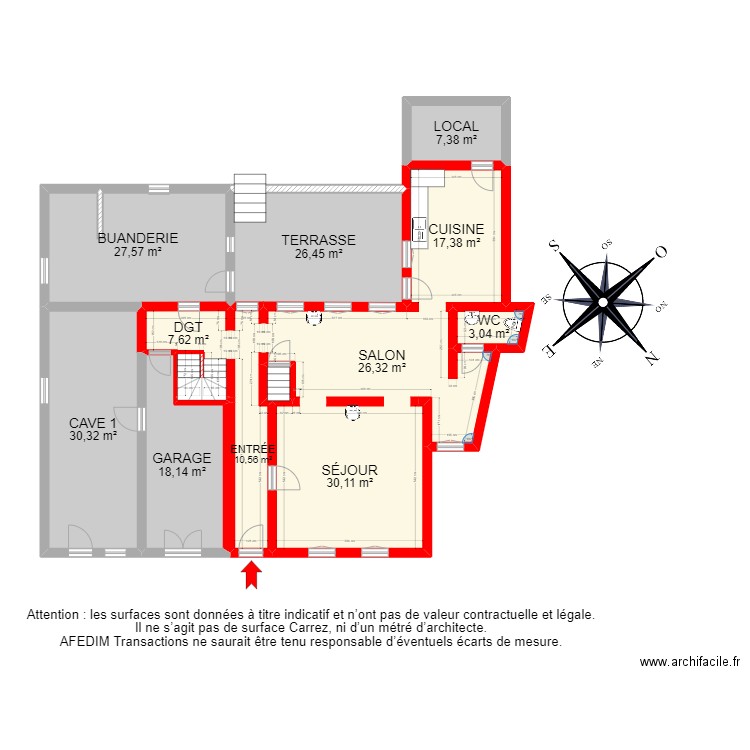 BI14887 - F. Plan de 23 pièces et 343 m2