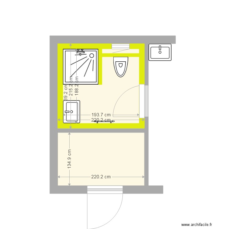 LOCAL TECHNIQUE et SDB. Plan de 0 pièce et 0 m2