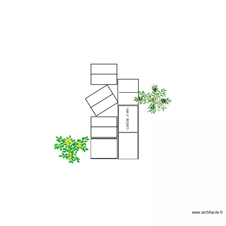colonne 2 halle . Plan de 