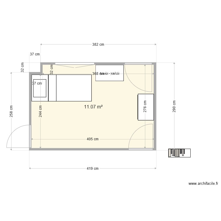 chambre noah. Plan de 0 pièce et 0 m2