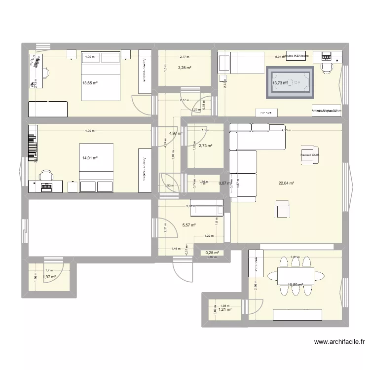 Appartement Marnes. Plan de 0 pièce et 0 m2