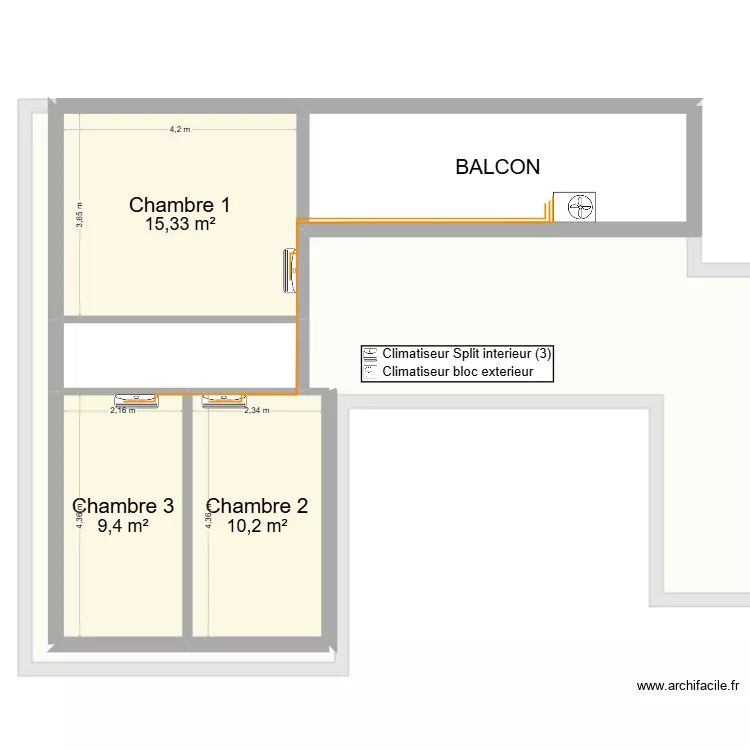 FOURNIER. Plan de 6  et 166 m²