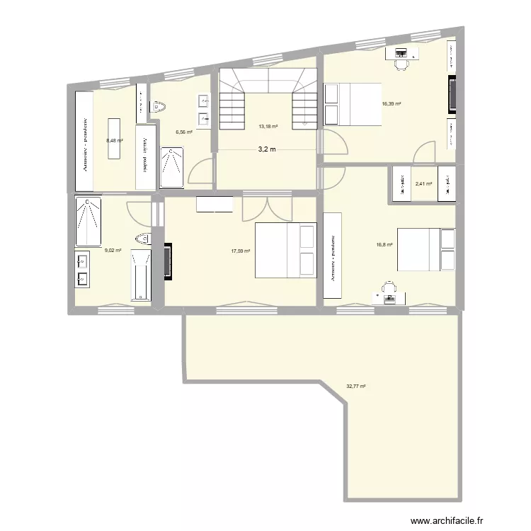 LN - 1er etage 26-10-25. Plan de 