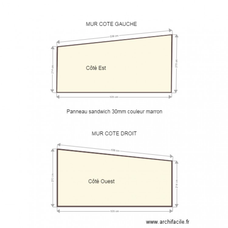 COTES. Plan de 0 pièce et 0 m2