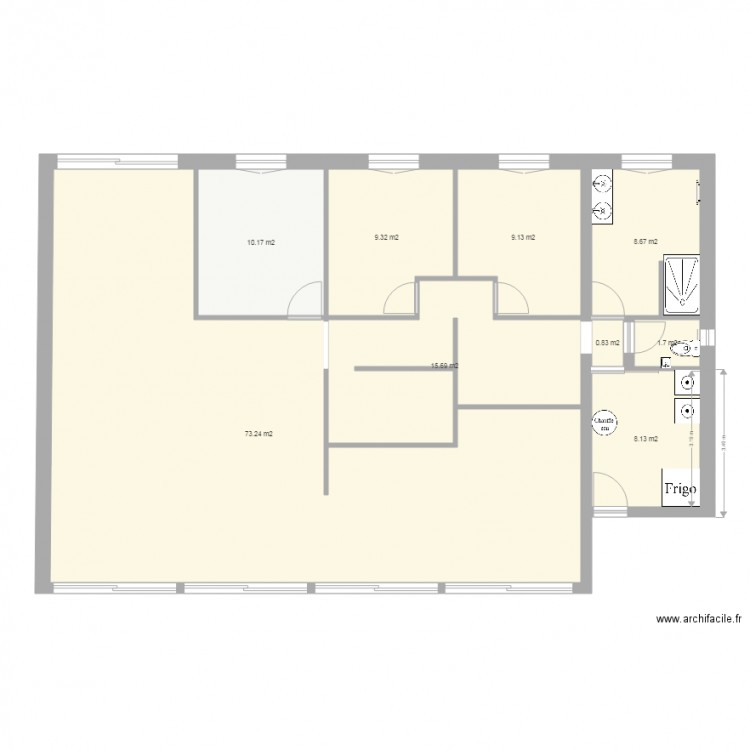 projet agrandissement maison 2. Plan de 0 pièce et 0 m2