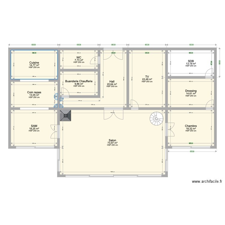 Cube 1. Plan de 0 pièce et 0 m2