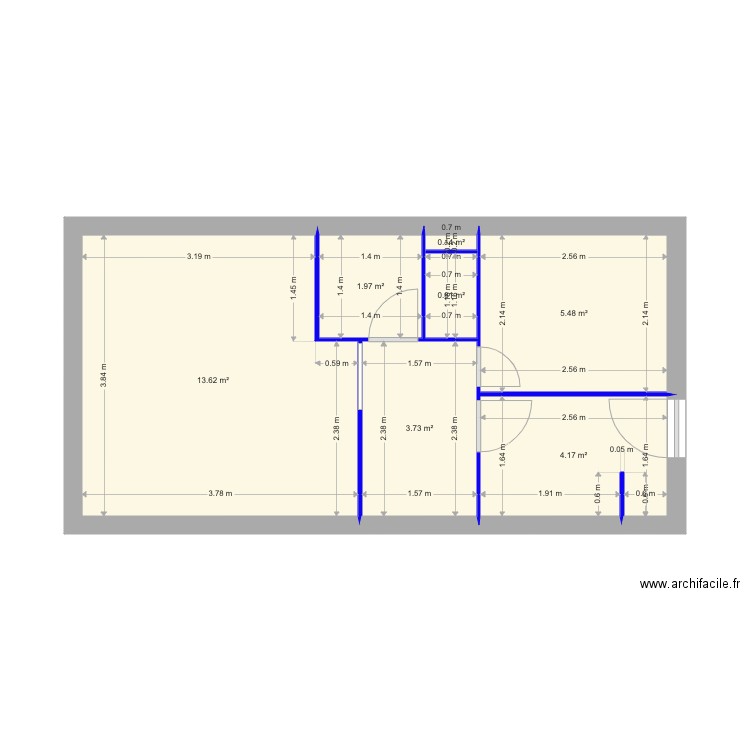 Appt Courchevel. Plan de 0 pièce et 0 m2