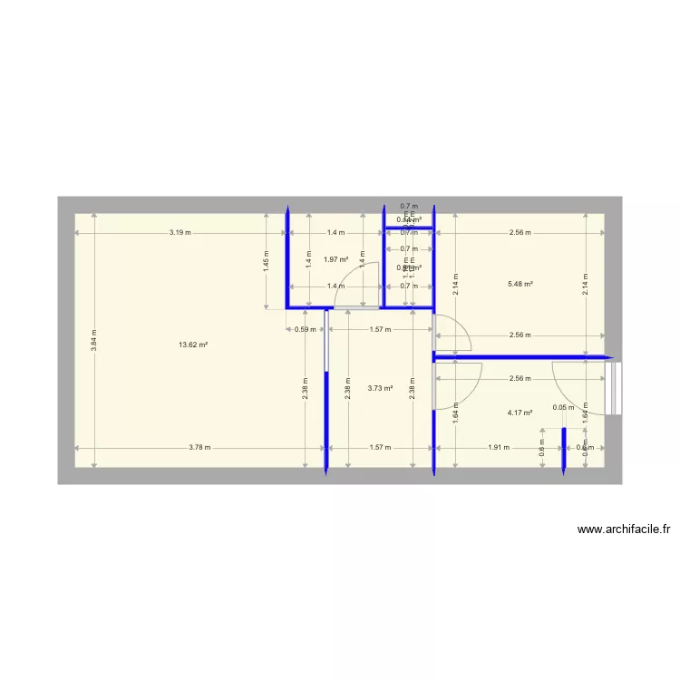 Appt Courchevel. Plan de 