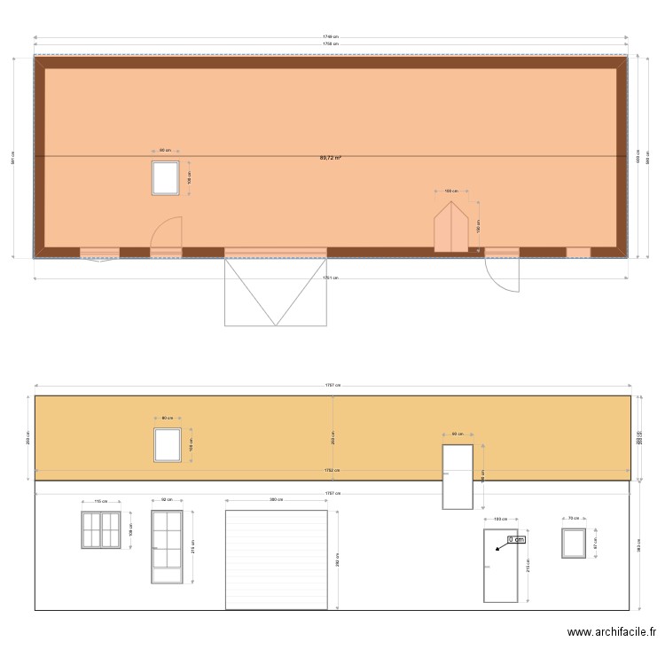 touraille Dependance. Plan de 0 pièce et 0 m2