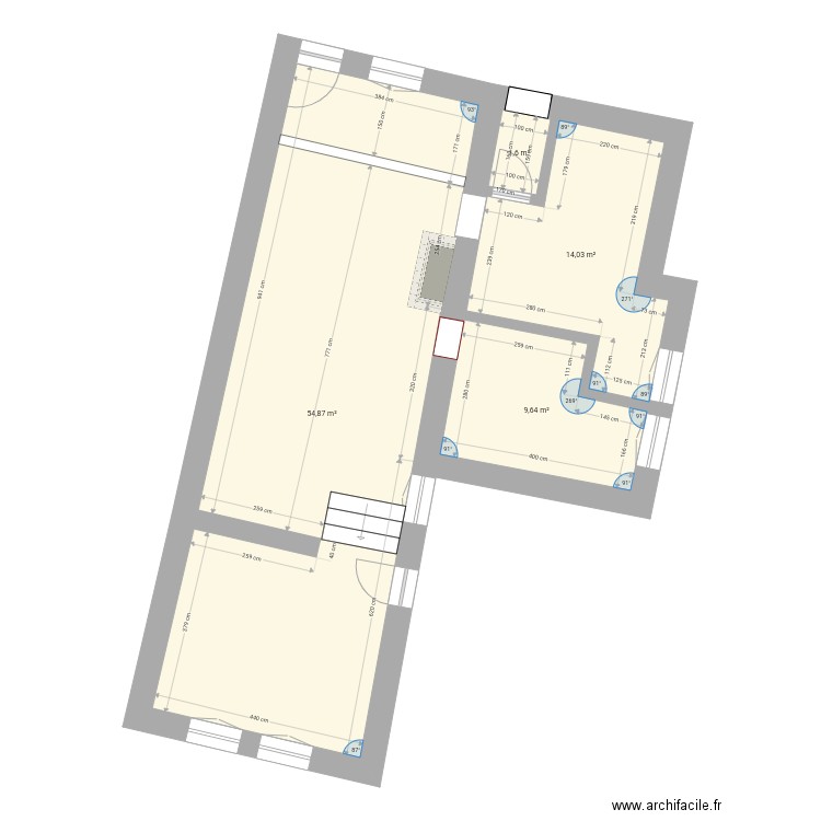 Cloisons2. Plan de 0 pièce et 0 m2