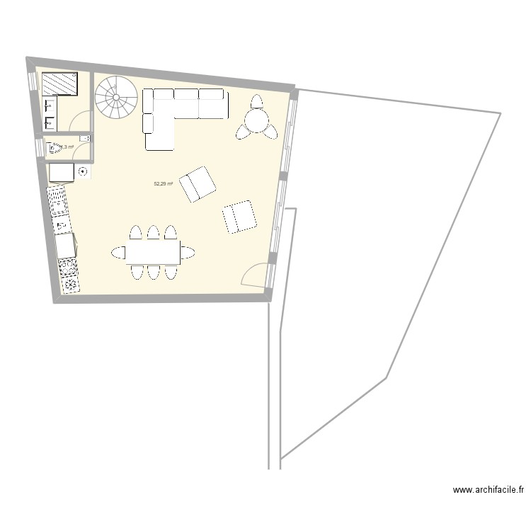 houat terrain. Plan de 6 pièces et 106 m2