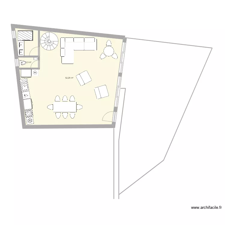 houat terrain. Plan de 