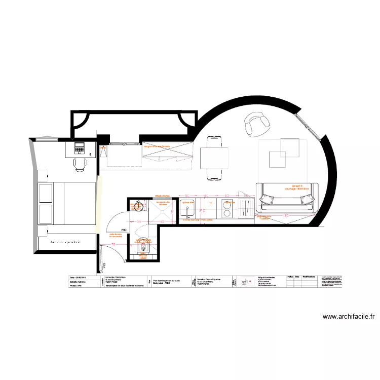 Extension 7eme. Plan de 