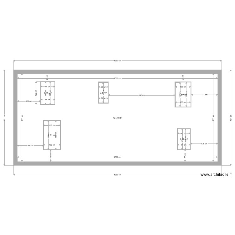 facade. Plan de 0 pièce et 0 m2