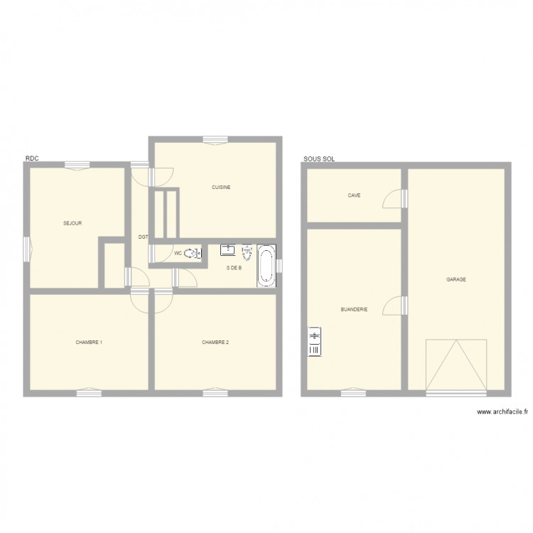 PASQUET VIGNAUD. Plan de 0 pièce et 0 m2