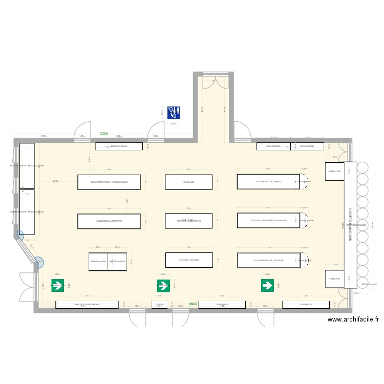 Magasin Pont Chrétien. Plan de 0 pièce et 0 m2
