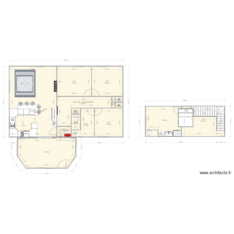 maison après 5. Plan de 0 pièce et 0 m2